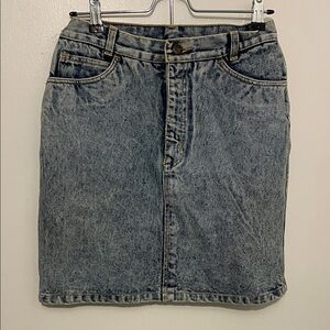 Denim Blue Women's High Waisted Skirt